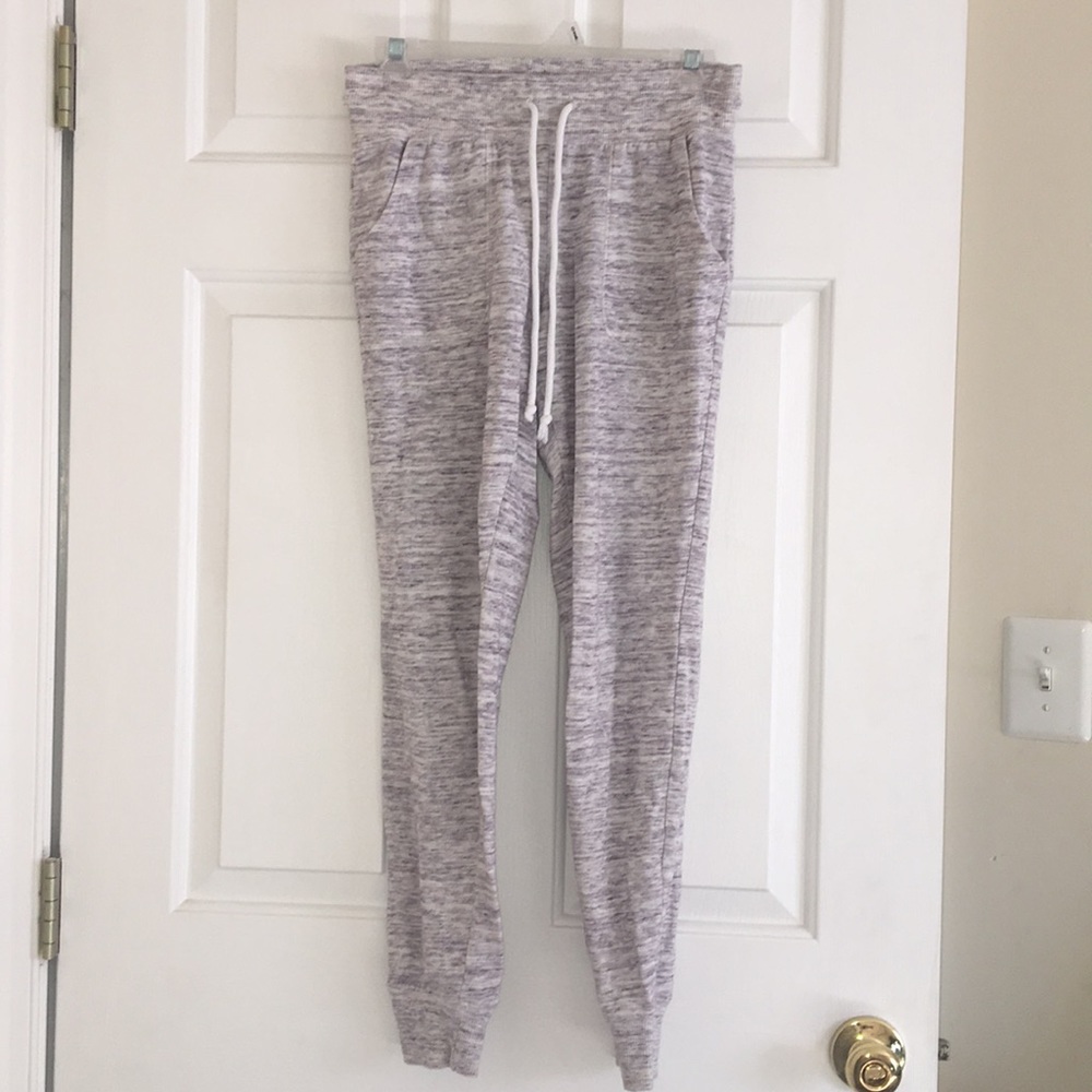 Heathered Light Gray Joggers